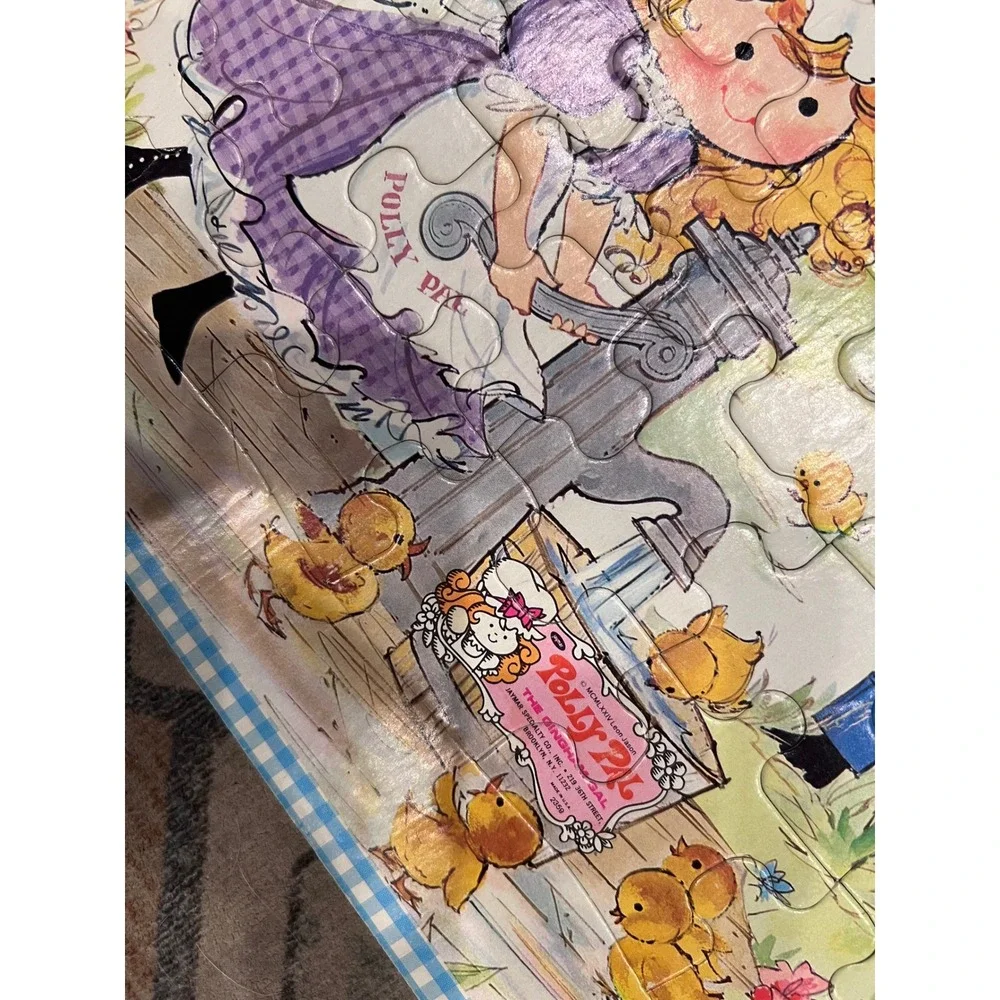 Vintage Jaymar Polly Pal The Gingham Gal Tray Puzzles 1970s Lot Of 3 Complete
